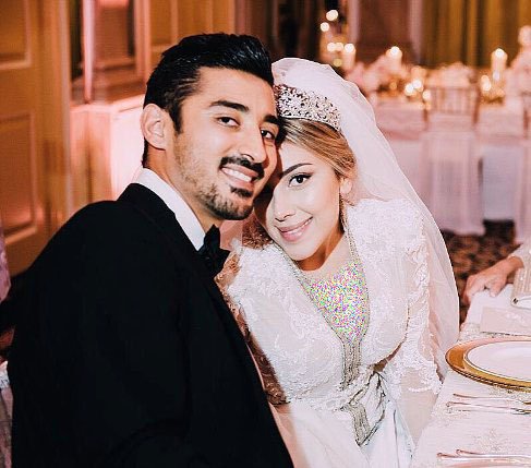 مراسم ازدواج رضا قوچان نژاد و همسرش