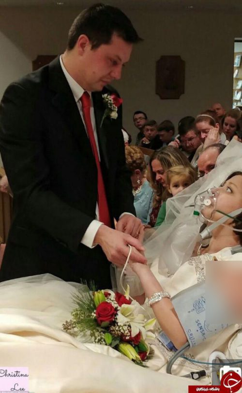 مراسم ازدواج دختر سرطانی با مرد مورد علاقه اش