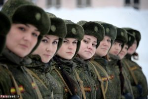 تصاویری از مانور زنان ارتشی کشور روسیه