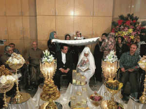 حسینی بای ازدواج کرد + عکس مراسم عقد