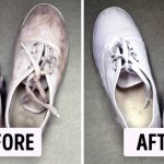ترفندی ساده برای شست و شوی کفش های سفید